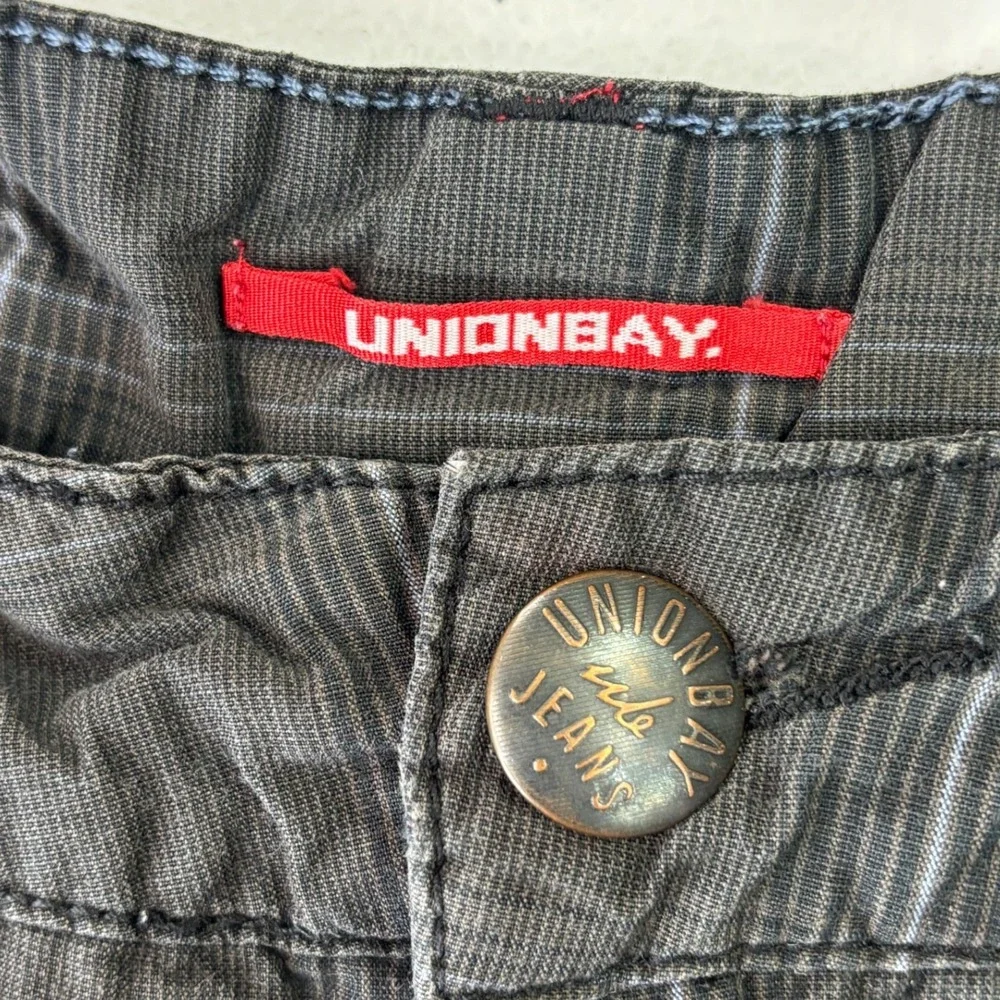 VINTAGE UNIONBAY Womens Shorts 90s Y2K Long Skater Grey Plaid Grunge Juniors‎ 7